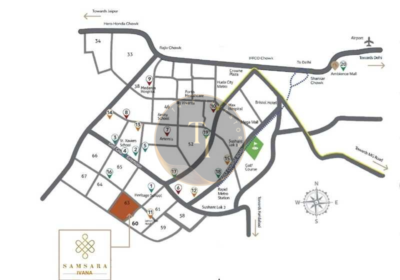 Adani Samsara - IVANA Location Map